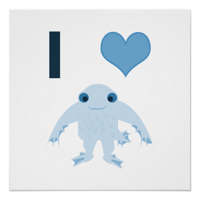 I heart (love) Ningen Poster (Front)