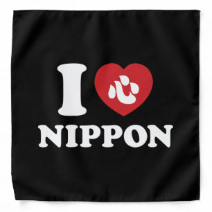 I HEART [LOVE] NIPPON BANDANA