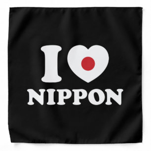 I HEART [LOVE] NIPPON BANDANA