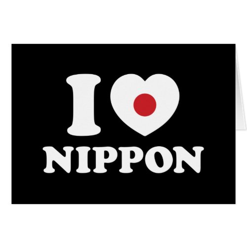 I HEART LOVE NIPPON CARD