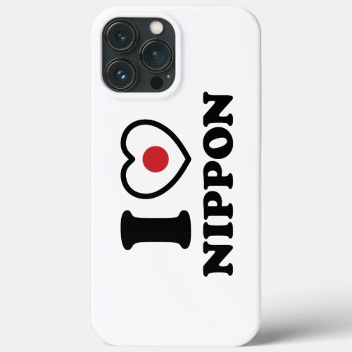 I HEART LOVE NIPPON iPhone 13 PRO MAX CASE