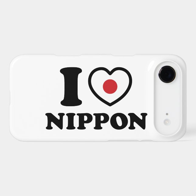 I HEART [LOVE] NIPPON Case-Mate iPhone CASE (Back (Horizontal))