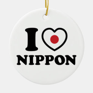 I HEART [LOVE] NIPPON CERAMIC ORNAMENT