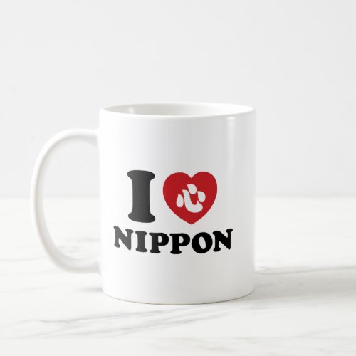 I HEART LOVE NIPPON COFFEE MUG