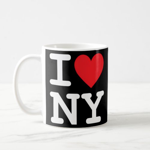 I Heart Love Ny New York City Nyc Font  Coffee Mug