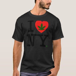 I Heart Love Ny New York City Tourist Smoker Ston T-Shirt