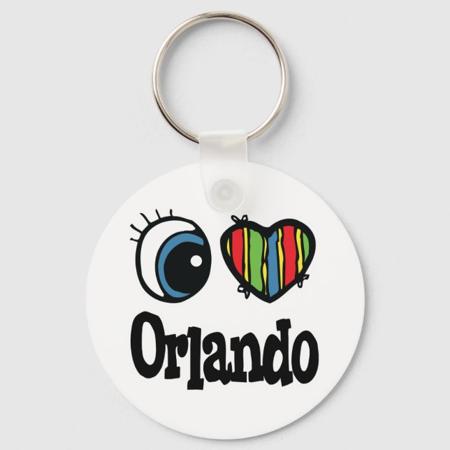 I Heart (Love) Orlando Keychain (Front)