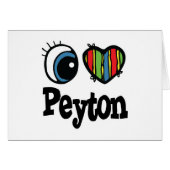 I Heart (Love) Peyton (Front Horizontal)
