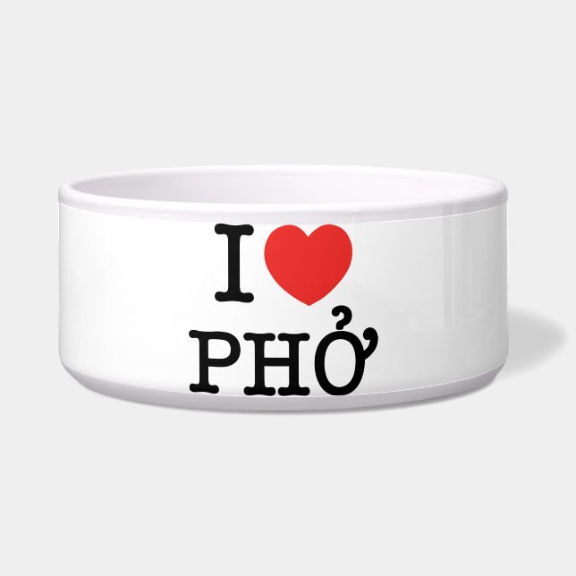 I Heart (Love) Pho Bowl (Front)