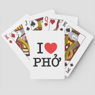 I Heart (Love) Pho Poker Cards
