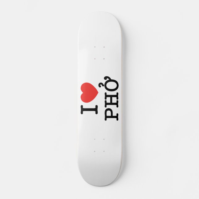 I Heart (Love) Pho Skateboard Deck (Front)