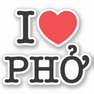 I Heart (Love) Pho Sticker