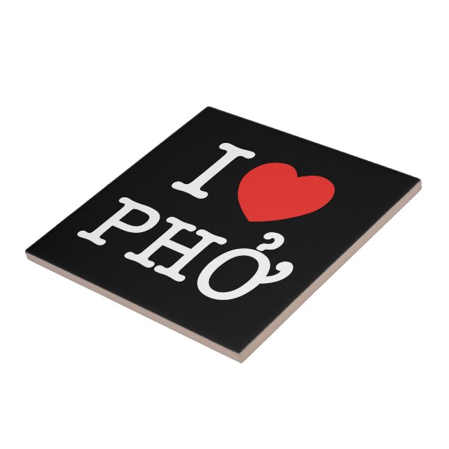 I Heart (Love) Pho Tile (Side)