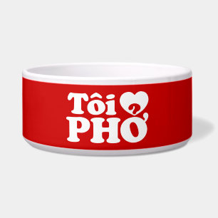 I Heart (Love) Pho (Tôi ❤ PHỞ) Vietnamese Language Bowl