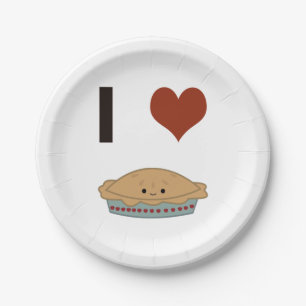 I heart (love) Pie Paper Plates