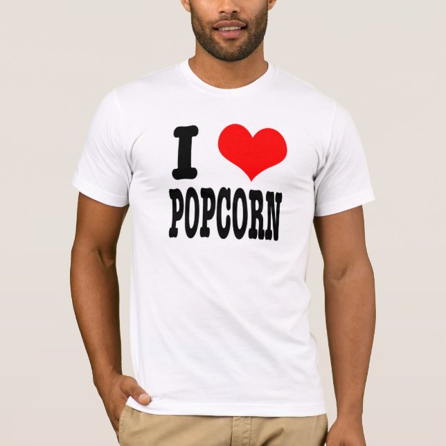 I HEART (LOVE) POPCORN T-Shirt (Front)