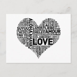 I HEART LOVE POSTCARD