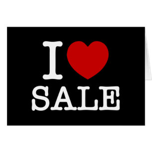I HEART [LOVE] SALE CARD