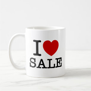 I HEART [LOVE] SALE COFFEE MUG