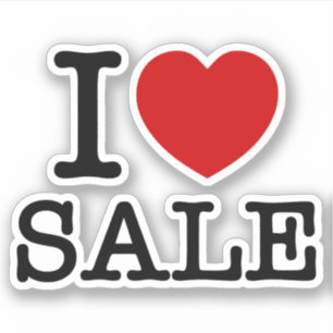 I HEART [LOVE] SALE STICKER