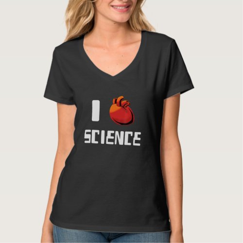 I Heart Love Science And Biology 1  T_Shirt