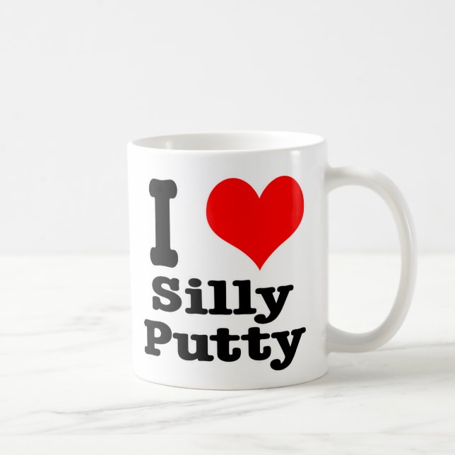 I HEART (LOVE) silly putty Coffee Mug (Right)