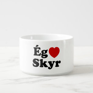I Heart (Love) Skyr [Ég Elska Skyr] Icelandic Bowl