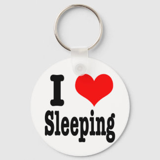 I HEART (LOVE) sleeping Keychain