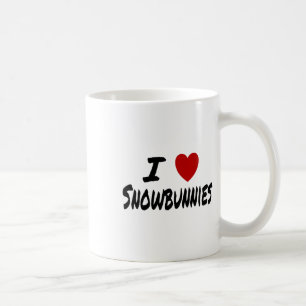 I Heart (love) Snowbunnies Skiing Snowboarding Att Coffee Mug