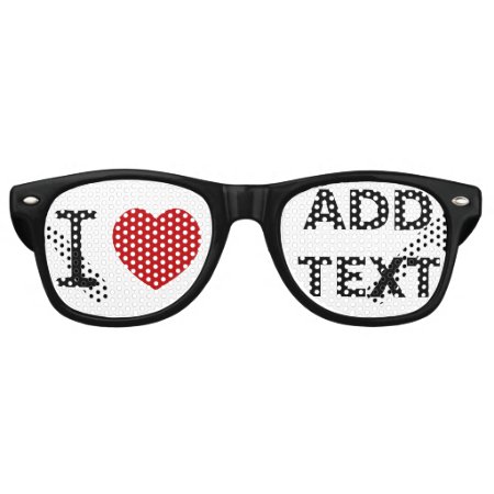 I Heart Love Sunglasses Custom