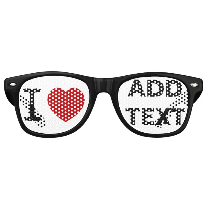 I heart love sunglasses custom | Zazzle.com