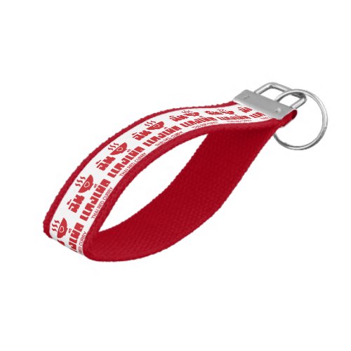 I Heart Love Thai Red Curry Wrist Keychain