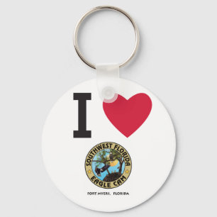 I HEART Love the SW Florida Eagle Cam Keychain