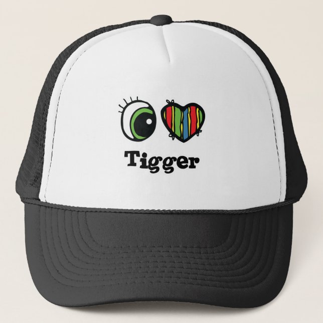 I Heart (Love) Tigger Trucker Hat (Front)
