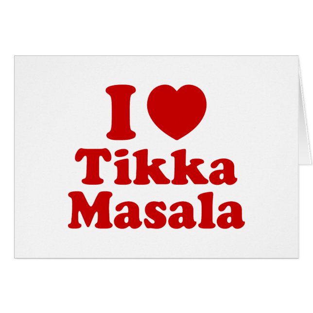 I Heart (Love) Tikka Masala Card