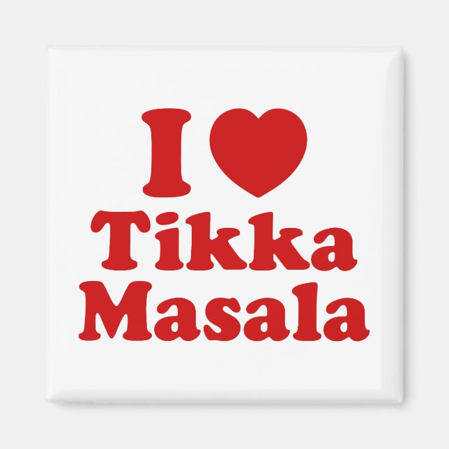 I Heart (Love) Tikka Masala Magnet (Front)