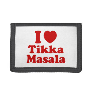 I Heart (Love) Tikka Masala Tri-fold Wallet