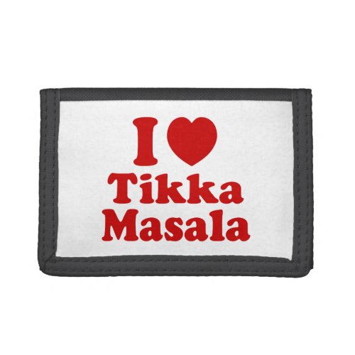 I Heart Love Tikka Masala Trifold Wallet