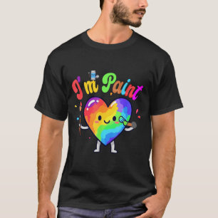 I Heart Love To Finger I'm Paint Cute Couple Valen T-Shirt