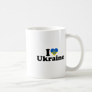 I Heart Love Ukraine Ukrainian Pride Roots Support Coffee Mug