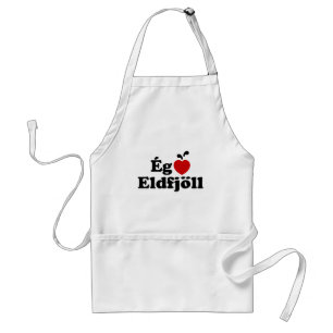 I Heart (Love) Volcanoes [Ég Elska Eldfjöll] Adult Apron