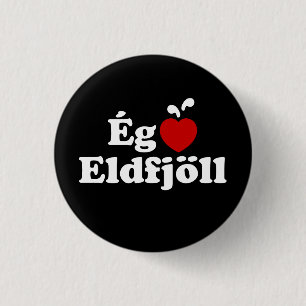 I Heart (Love) Volcanoes [Ég Elska Eldfjöll] Button