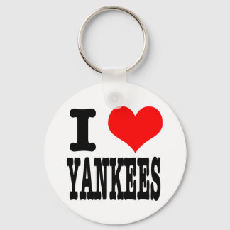 I HEART (LOVE) YANKEES KEYCHAIN