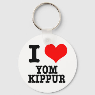 I HEART (LOVE) YOM KIPPUR KEYCHAIN