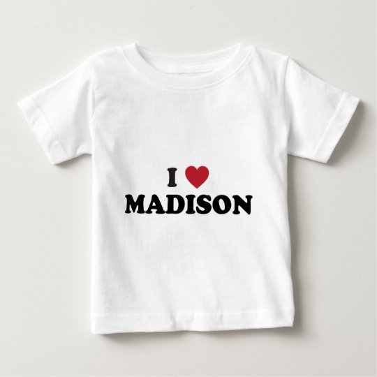 I Heart Madison Wisconsin Baby T-Shirt