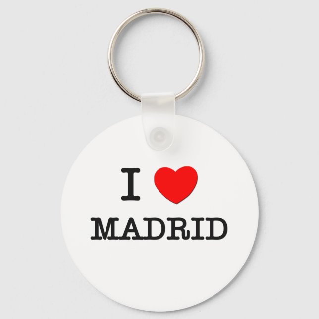 I Heart MADRID Keychain (Front)