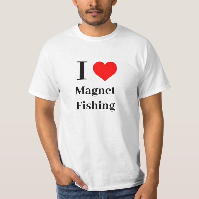 I heart Magnet Fishing T-Shirt (Front)
