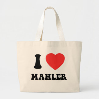 I Heart Mahler Large Tote Bag