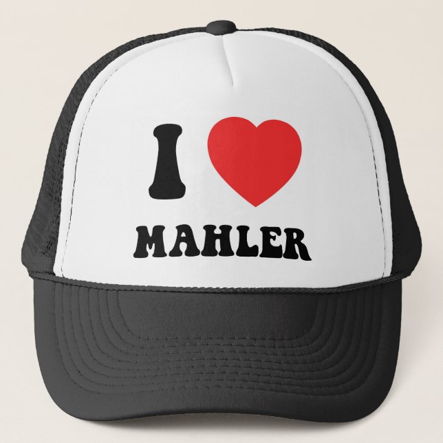 I Heart Mahler Trucker Hat (Front)