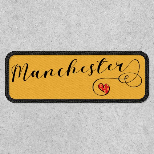 I Heart Manchester England Patch